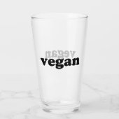 "vegane" Glasbecher Glas (Rückseite)