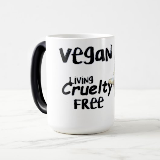 Vegane grausame freie Tasse (Vorderseite Links)