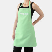 Vegane, grüne, moderne Typografie minimalistisch Schürze (InSitu)