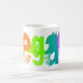 Vegane Grunge-Regenbogen-Tasse Kaffeetasse (Mittel)