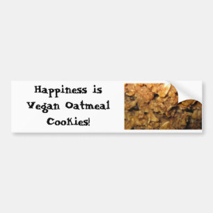 Vegane Hafermehl-Plätzchen Autoaufkleber