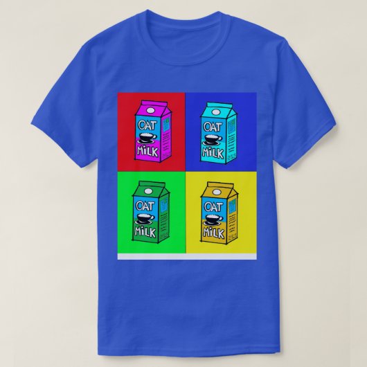 vegane Hafermilch PopArt T-Shirt (Design vorne)