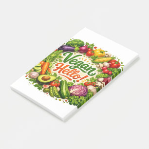 Vegane Hello Post‑It Notizen 