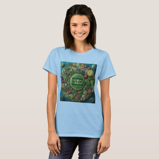 Vegane Herausforderung T-Shirt (Vorne ganz)