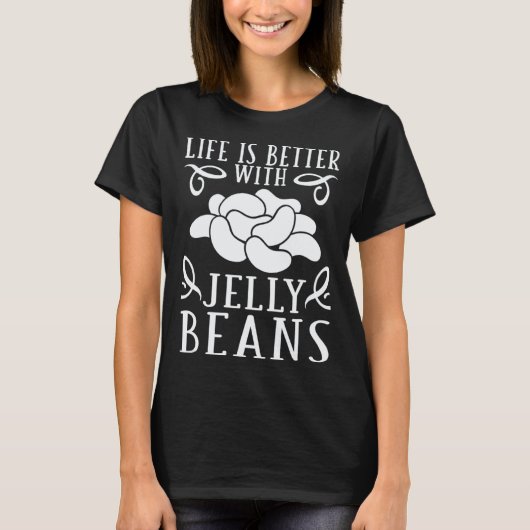 Vegane Jelly Bean Candy-Bohnen T-Shirt (Vorderseite)