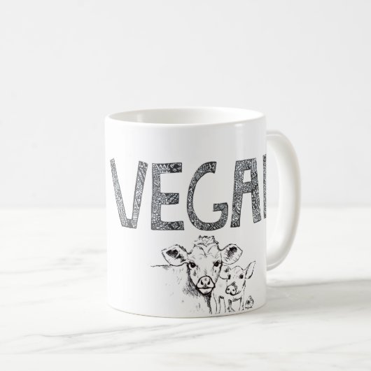 Vegane Kaffeetasse (VorderseiteRechts)