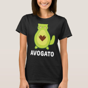 Vegane Katze Vegetarische Katze Avocado Avocato Av T-Shirt