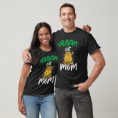 Vegane Katzenmutter Vegetarier Gemüse Essen Grafik T-Shirt (Unisex)
