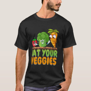 Vegane Kleidung mit Essen für Ihre Veggies T-Shirt