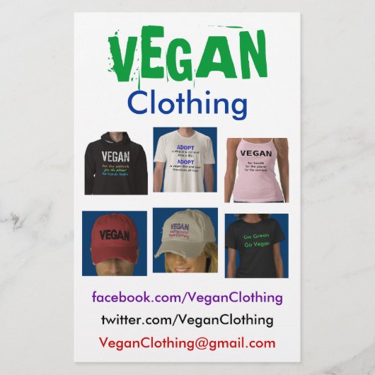 VEGANE Kleidungsflyer Flyer (Vorne)