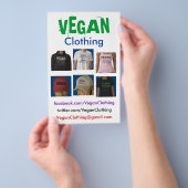 VEGANE Kleidungsflyer Flyer (Handgriff)
