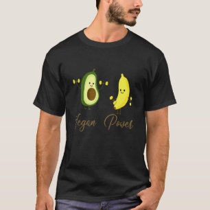Vegane Kraft Avocado Banane Gewichtheben Gym Kraft T-Shirt