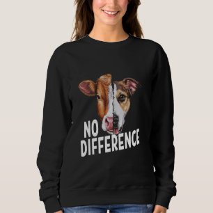 Vegane Kuh- und Hundekunst Design - Vegetarier Sweatshirt