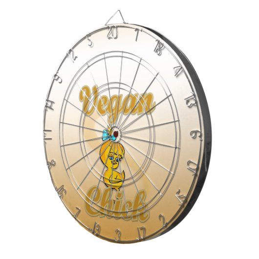 Vegane Küken Dartscheibe (Vorderseite rechts)