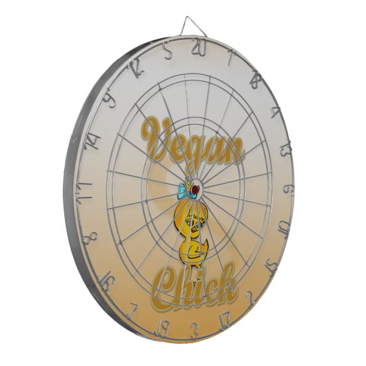 Vegane Küken Dartscheibe (Vorderseite Links)