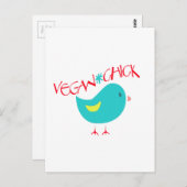 Vegane Küken Postkarte (Vorne/Hinten)