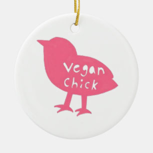 Vegane Küken-Verzierung Keramik Ornament