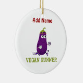 Vegane Läufer-Aubergine Keramikornament (Rechts)