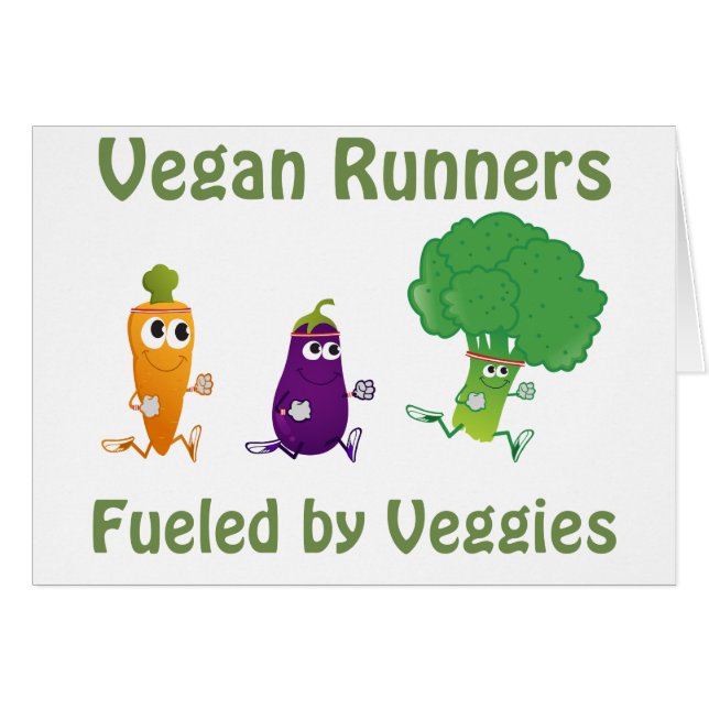 Vegane Läufer - getankt durch Veggies (Vorderseite (Horizontal))