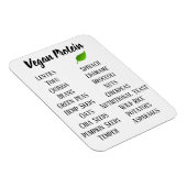 Vegane Lebensmittel mit hohem Proteingehalt Magnet (Rechte Seite)