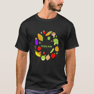 Vegane Lebensmittel Tier Rechte Aktivist Veganismu T-Shirt