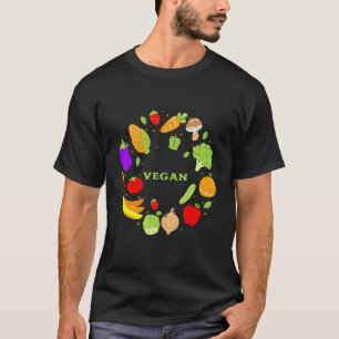 Vegane Lebensmittel Tier Rechte Aktivist Veganismu T-Shirt