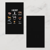 Vegane Lebensversicherungsanweisung zur Rettung vo Visitenkarte (Vorne/Hinten)