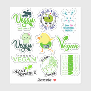 Vegane Lebensweise Aufkleber