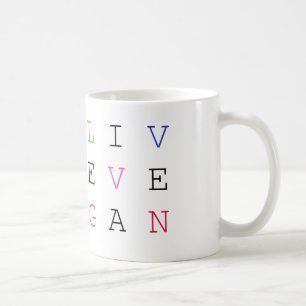 Vegane lebhaftTasse Kaffeetasse