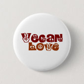 Vegane Liebe Button (Vorderseite)
