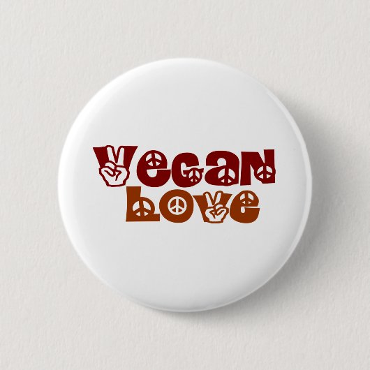 Vegane Liebe Button (Vorderseite)