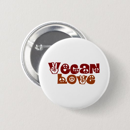 Vegane Liebe Button (Vorne & Hinten)