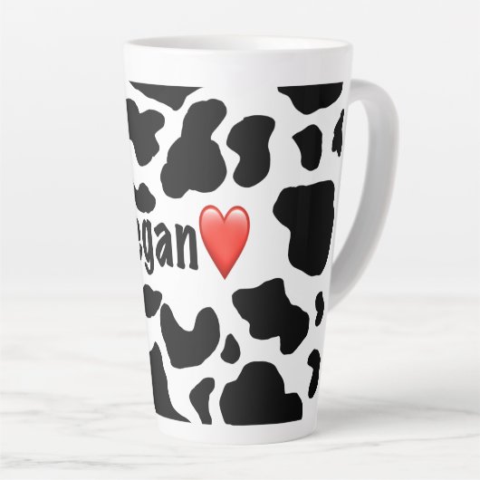 Vegane Liebe Große Tasse (Rechte Ecke)