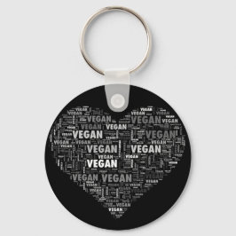 Vegane Liebe Herzdesign Schlüsselanhänger