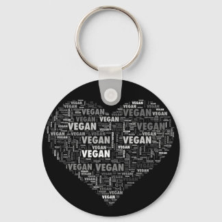 Vegane Liebe Herzdesign Schlüsselanhänger