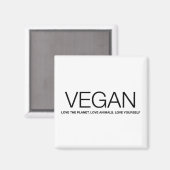 VEGANE Liebe Magnet (Vorderseite/Rückseite)