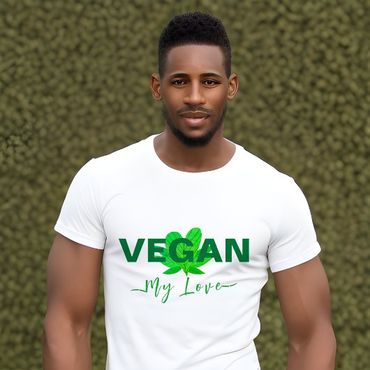 Vegane Liebe T - Shirt von Männern und Frauen