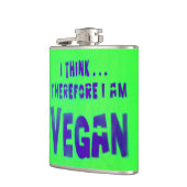 Vegane Liebe Tiere essen Pflanze Flachmann (Links)