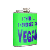 Vegane Liebe Tiere essen Pflanze Flachmann (Rechts)
