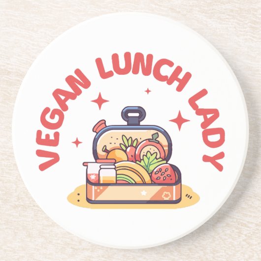 VEGANE LUNCH LADY S GETRÄNKEUNTERSETZER (Vorne)