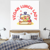 VEGANE LUNCH LADY S LEINWANDDRUCK (Insitu (Schlafzimmer))