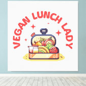 VEGANE LUNCH LADY S LEINWANDDRUCK (Insitu (Holzboden))