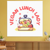 VEGANE LUNCH LADY S LEINWANDDRUCK (Insitu (Wohnzimmer))