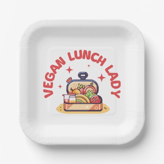 VEGANE LUNCH LADY S PAPPTELLER (Vorderseite)