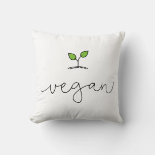 Vegane minimalistische Hintergrundfarbe Kissen