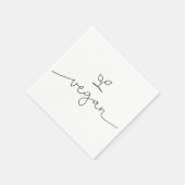 Vegane minimalistische Hintergrundfarbe Serviette (Ecke)