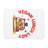 VEGANE MITTAGESSENSLADY MAGNET (Horizontal)