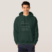 Vegane Nahrung Hoodie (Vorne ganz)