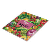 Vegane Obst und Gemüse Fliese (Seite)