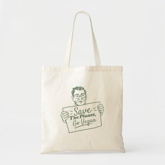 Vegane Ökologie Tragetasche (Vorne)